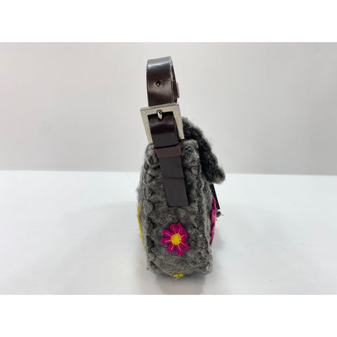 FENDI Mamma bucket Handbag gray WS34076