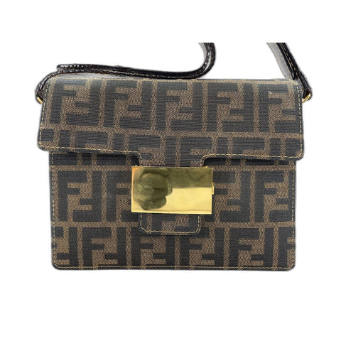 FENDI Shoulder Bag Brown WS34077