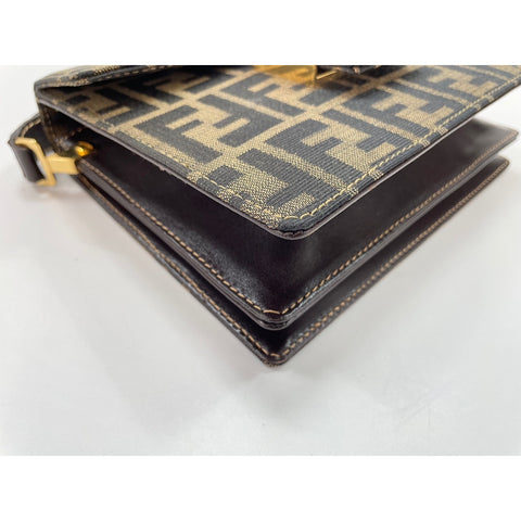 FENDI Shoulder Bag Brown WS34077
