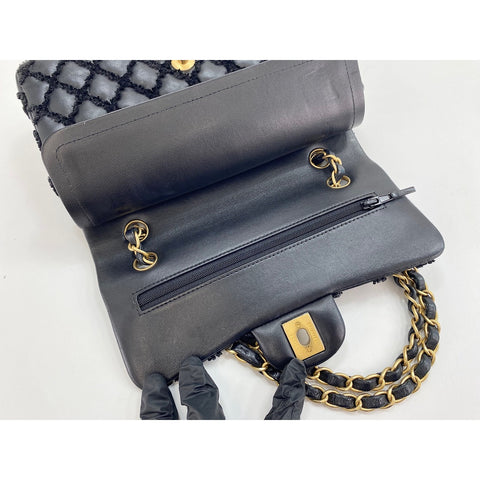 CHANEL Matelasse Shoulder Bag black WS34087