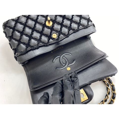 CHANEL Matelasse Shoulder Bag black WS34087