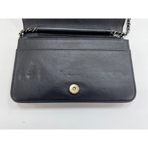 CHANEL Brilliant Matelasse Shoulder Bag black WS34097