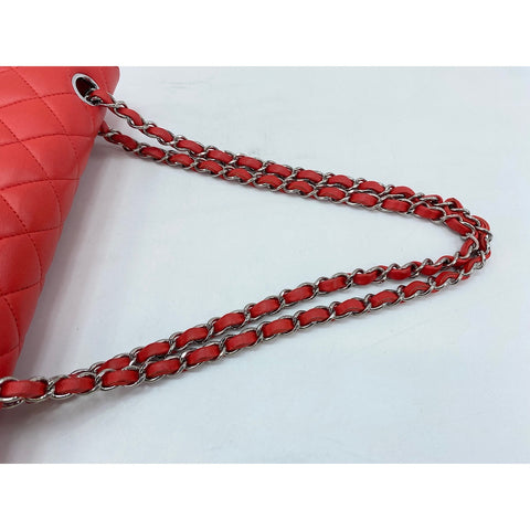 CHANEL Matelasse Shoulder Bag Red WS34101