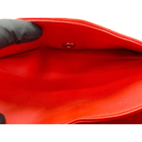 CHANEL Matelasse Shoulder Bag Red WS34101