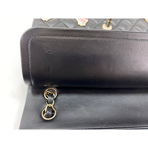 CHANEL Matelasse Shoulder Bag black WS34110