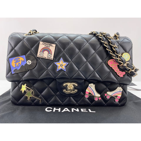 CHANEL Matelasse Shoulder Bag black WS34110
