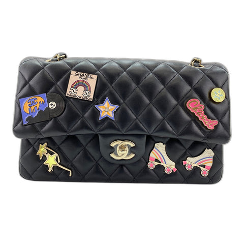 CHANEL Matelasse Shoulder Bag black WS34110