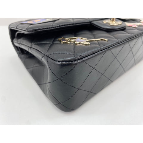 CHANEL Matelasse Shoulder Bag black WS34110