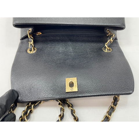 CHANEL Trapeze Shoulder Bag black WS34114