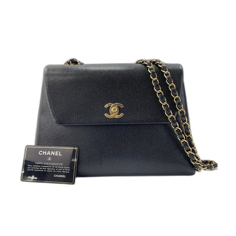 CHANEL Trapeze Shoulder Bag black WS34114