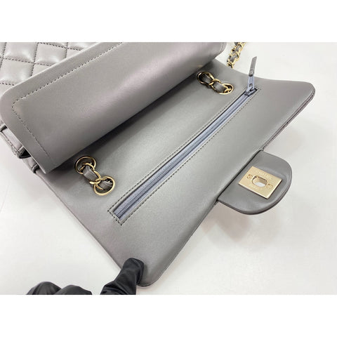 CHANEL Matelasse Shoulder Bag gray WS34119