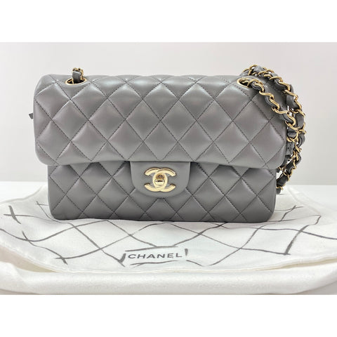 CHANEL Matelasse Shoulder Bag gray WS34119