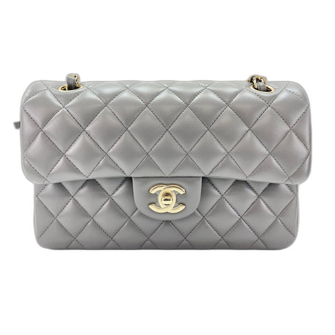 CHANEL Matelasse Shoulder Bag gray WS34119