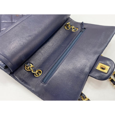 CHANEL Matelasse Shoulder Bag Navy WS34121