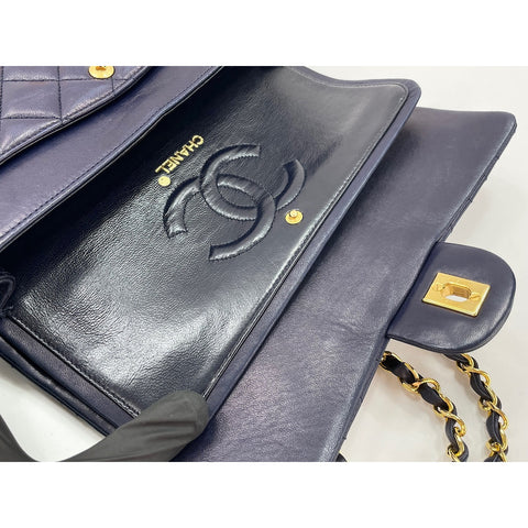 CHANEL Matelasse Shoulder Bag Navy WS34121