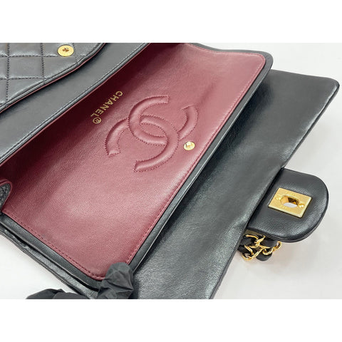 CHANEL Matelasse Shoulder Bag black WS34122