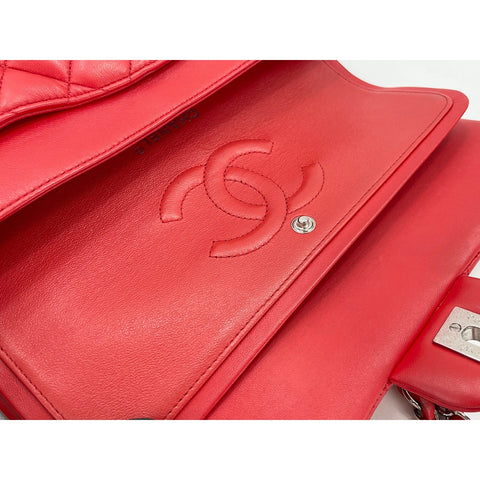 CHANEL Matelasse Shoulder Bag Red WS34124