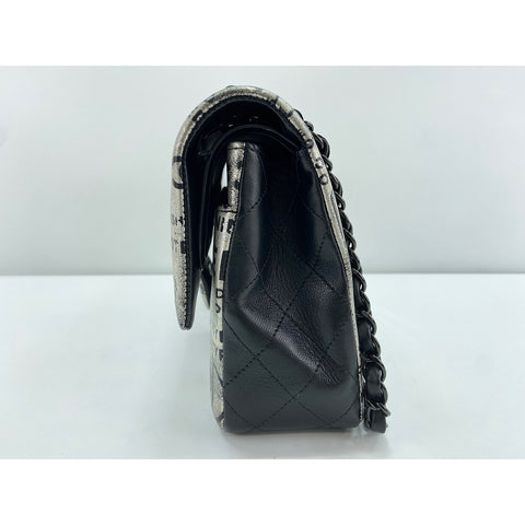 CHANEL Zeitungs-Umhängetasche schwarz WS34128