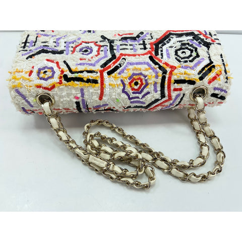 CHANEL Sequin Shoulder Bag multicolor WS34129