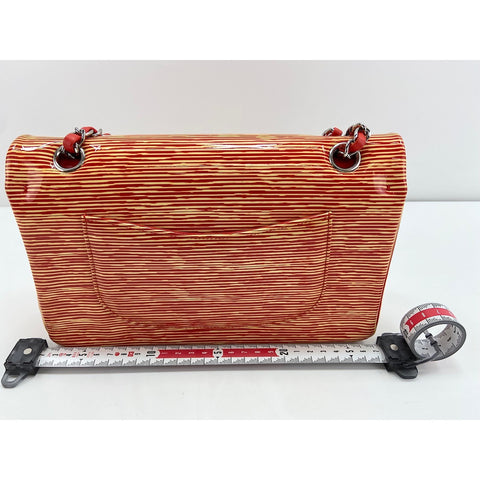 CHANEL stripe Shoulder Bag Orange WS34130