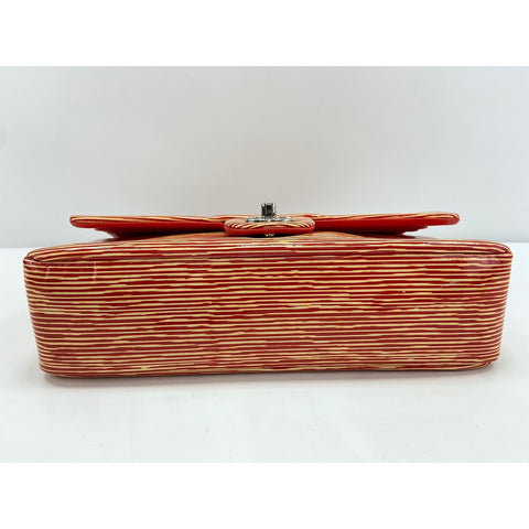 CHANEL stripe Shoulder Bag Orange WS34130