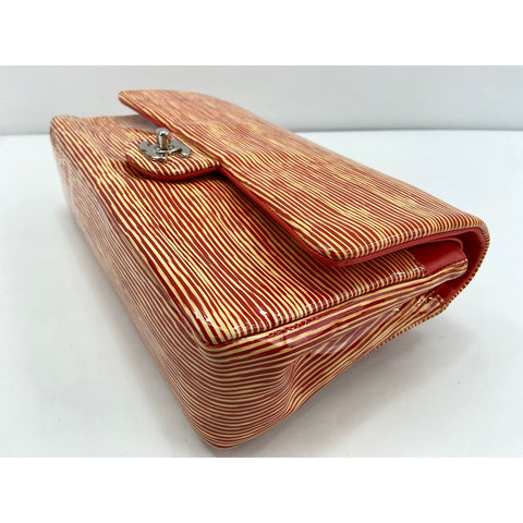 CHANEL stripe Shoulder Bag Orange WS34130