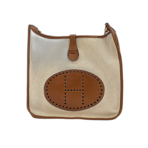 HERMES Evelyn Shoulder Bag Brown WS34133
