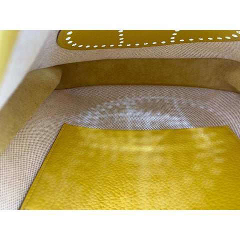 HERMES Evelyn Shoulder Bag yellow WS34134