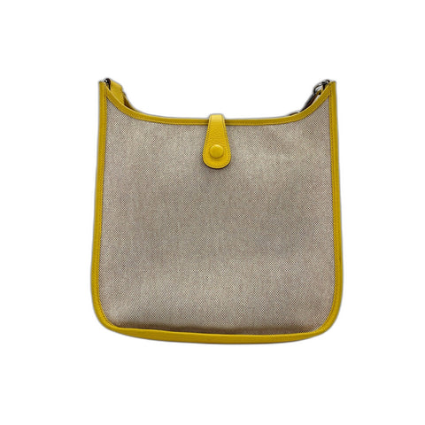 HERMES Evelyn Shoulder Bag yellow WS34134