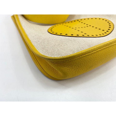 HERMES Evelyn Shoulder Bag yellow WS34134