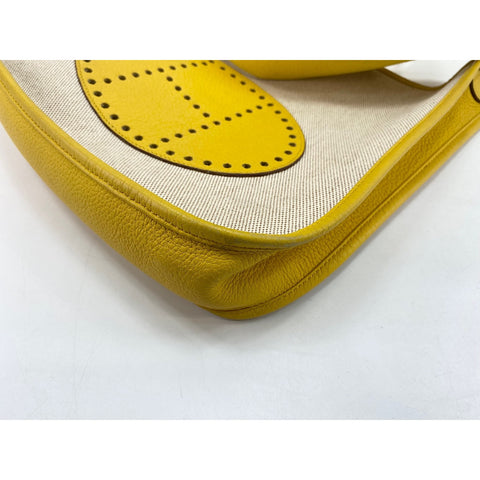 HERMES Evelyn Shoulder Bag yellow WS34134