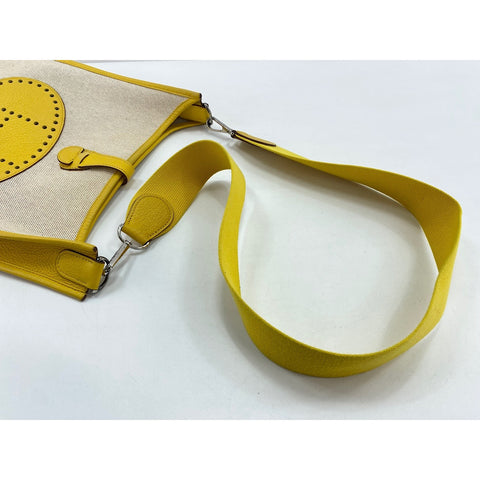 HERMES Evelyn Shoulder Bag yellow WS34134