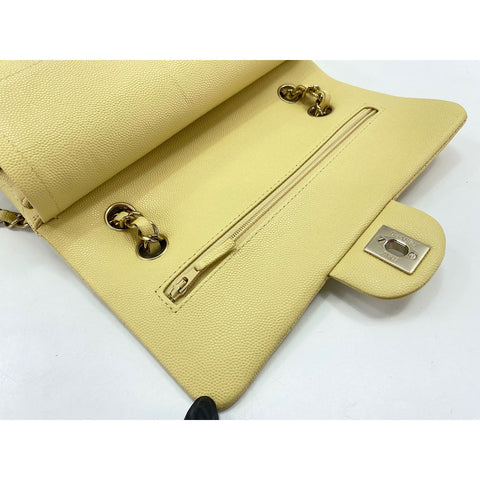 CHANEL Matelasse Shoulder Bag yellow WS34135