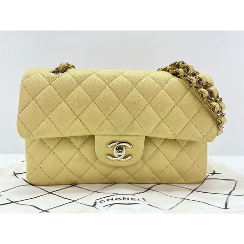 CHANEL Matelasse Shoulder Bag yellow WS34135