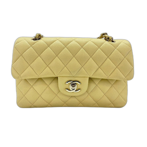 CHANEL Matelasse Shoulder Bag yellow WS34135