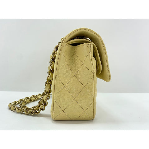 CHANEL Matelasse Shoulder Bag yellow WS34135