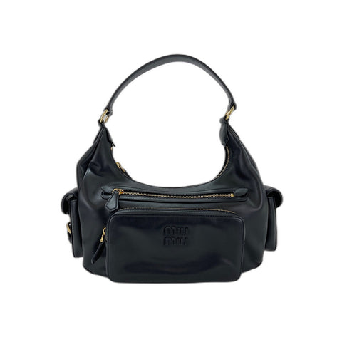 Miu Miu pocket Shoulder Bag black WS34139