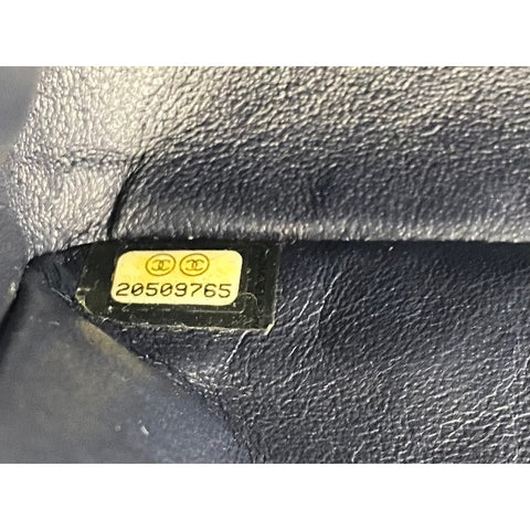 CHANEL Matelasse Shoulder Bag Navy WS34141