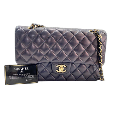 CHANEL Matelasse Shoulder Bag Navy WS34141