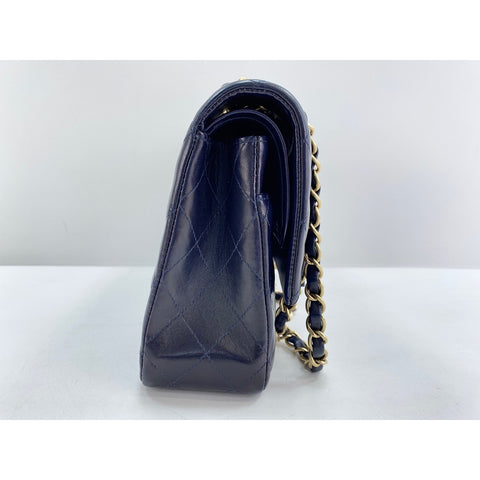CHANEL Matelasse Shoulder Bag Navy WS34141
