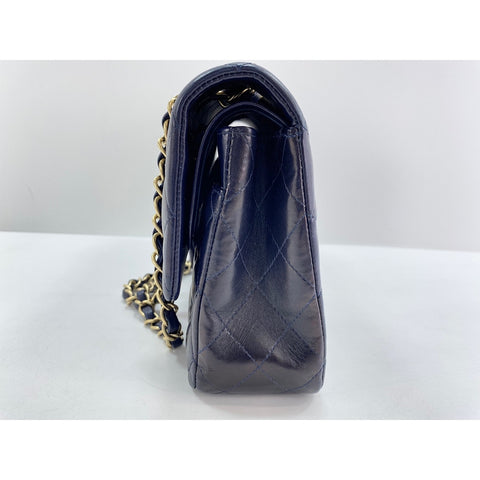 CHANEL Matelasse Shoulder Bag Navy WS34141