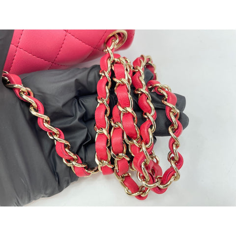 CHANEL Mini Matelasse Shoulder Bag pink WS34142