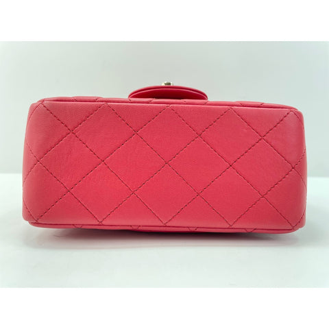 CHANEL Mini Matelasse Shoulder Bag pink WS34142