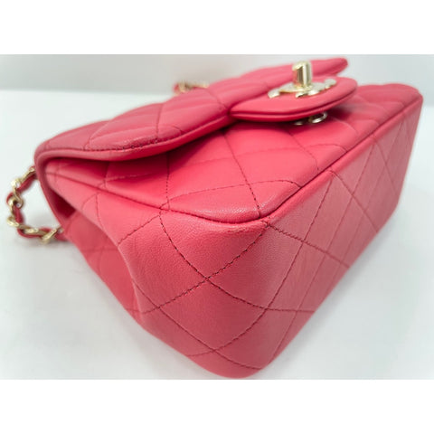 CHANEL Mini Matelasse Shoulder Bag pink WS34142