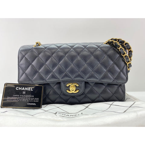 CHANEL Matelasse Shoulder Bag black WS34145