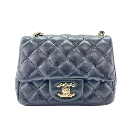 CHANEL Mini Matelasse Shoulder Bag black WS34149