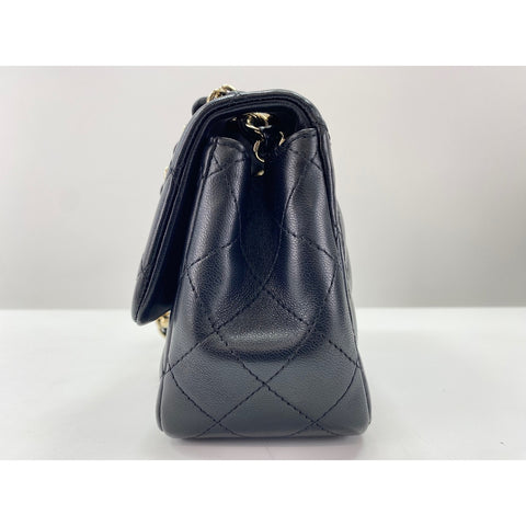 CHANEL Mini Matelasse Shoulder Bag black WS34149