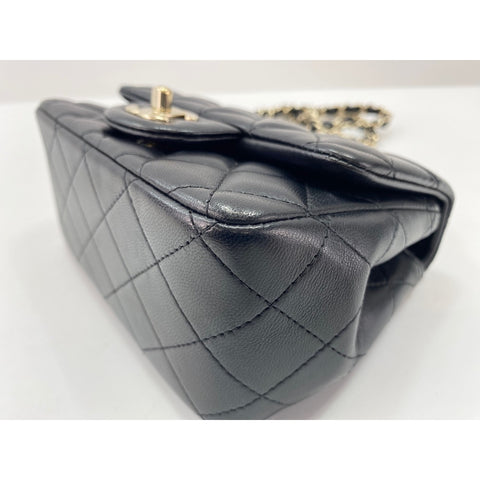 CHANEL Mini Matelasse Shoulder Bag black WS34149