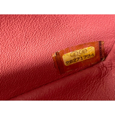 CHANEL Mini Matelasse Shoulder Bag pink WS34151