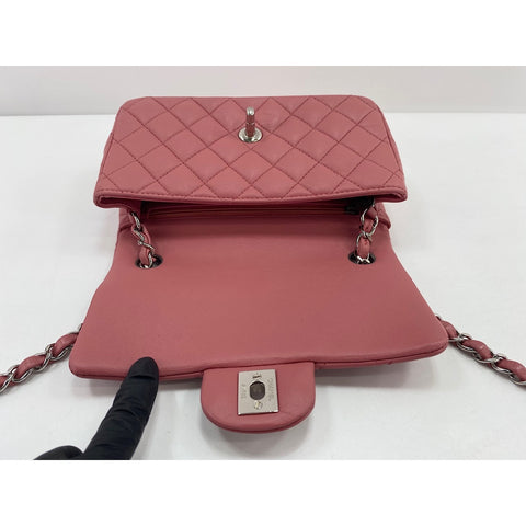 CHANEL Mini Matelasse Shoulder Bag pink WS34151